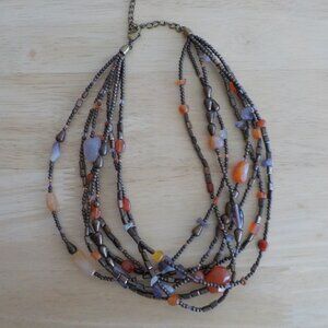 Necklace - Beaded - Strands - Adjustable Clasp (606)